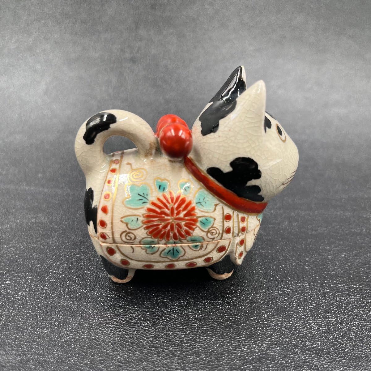 Amazon.co.jp: 555 真葛焼宮川香山作犬張子香合 検 茶器茶道具
